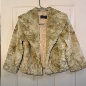 Just In Time Faux Fur Jacket Size Small